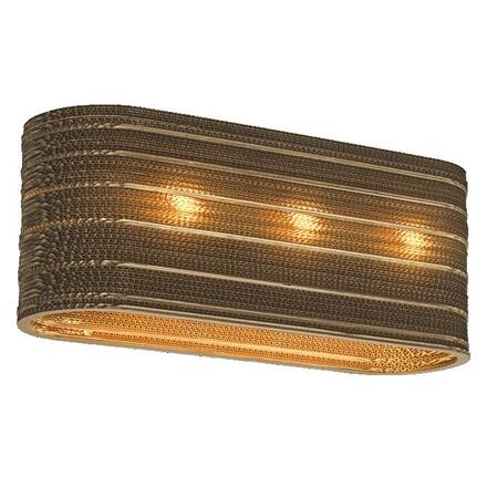 LEDVANCE stropní svítidlo Cardboard Oval 3xE27 hnědé 4058075837348