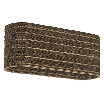 LEDVANCE stropní svítidlo Cardboard Oval 3xE27 hnědé 4058075837348