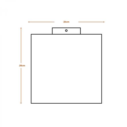 LEDVANCE stropní svítidlo Cardboard Square E27 hnědé 4058075837409