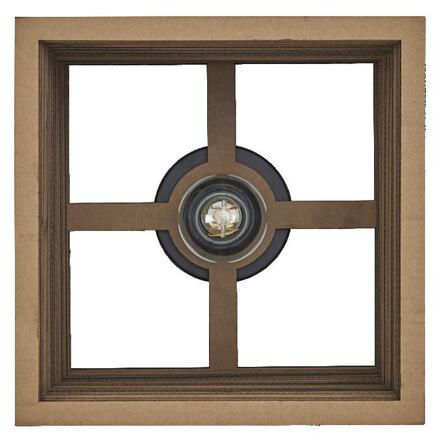 LEDVANCE stropní svítidlo Cardboard Square E27 hnědé 4058075837409