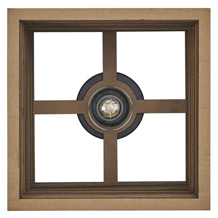 LEDVANCE stropní svítidlo Cardboard Square E27 hnědé 4058075837409