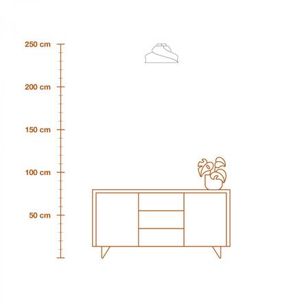 LEDVANCE stropní svítidlo Cardboard Square Turn E27 hnědé 4058075837461