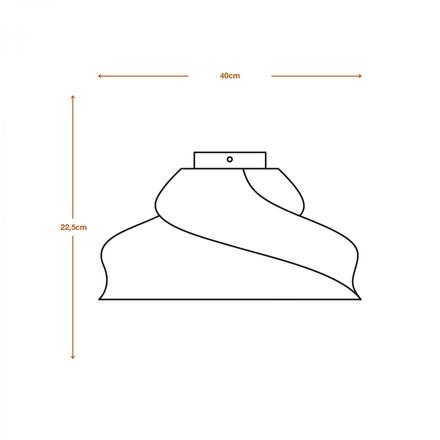 LEDVANCE stropní svítidlo Cardboard Square Turn E27 hnědé 4058075837461