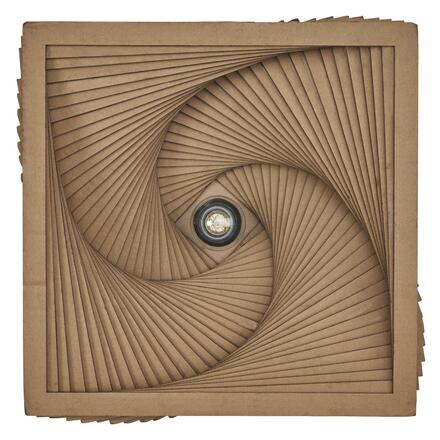 LEDVANCE stropní svítidlo Cardboard Square Turn E27 hnědé 4058075837461