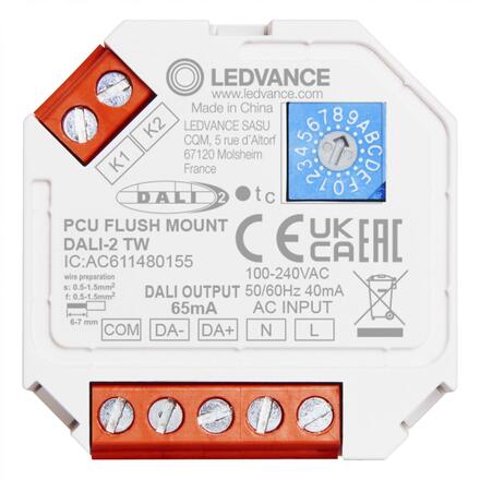 LEDVANCE PUSH CONTROL UNIT FLUSH MOUNT DALI-2 TW 4058075837584