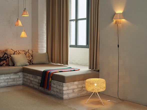 LEDVANCE závěsné svítidlo Raffia 3xE27 zelené 4058075838192