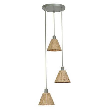 LEDVANCE závěsné svítidlo Raffia 3xE27 zelené 4058075838192