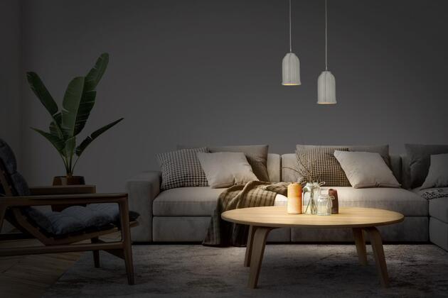 LEDVANCE závěsné svítidlo Concrete Sim E27 tmavá šedá 4058075838260