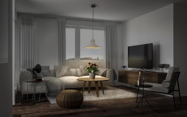 LEDVANCE závěsné svítidlo Concrete Sala E27 tmavá šedá 4058075838284