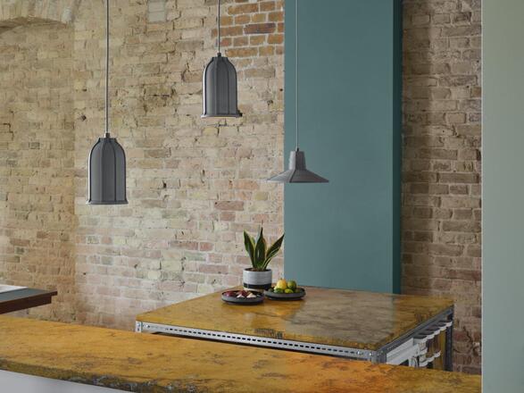 LEDVANCE závěsné svítidlo Concrete Bim E27 tmavá šedá 4058075838307