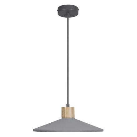 LEDVANCE závěsné svítidlo Concrete Wood 320 mm E27 tmavá šedá 4058075838321