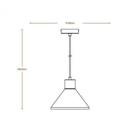 LEDVANCE závěsné svítidlo Plaster Wood 220 mm E27 bílé 4058075838406