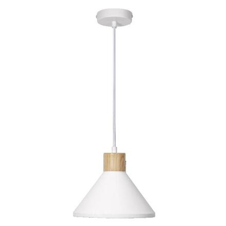 LEDVANCE závěsné svítidlo Plaster Wood 220 mm E27 bílé 4058075838406