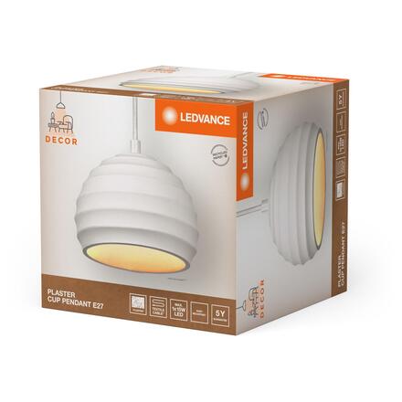 LEDVANCE závěsné svítidlo Decor Plaster Cup E27 220-240 V