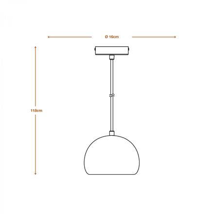 LEDVANCE závěsné svítidlo Decor Plaster Cup E27 220-240 V