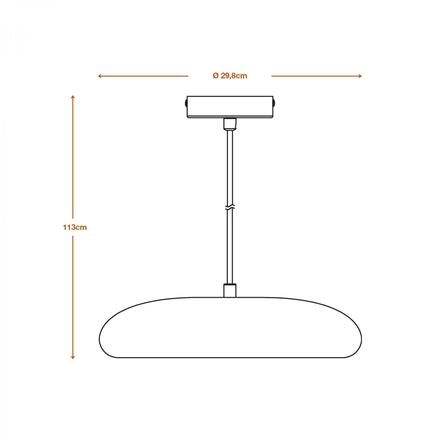 LEDVANCE závěsné svítidlo Plaster Pure 300 E27 bílé 4058075838482