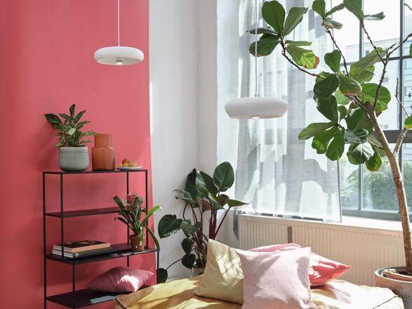 LEDVANCE závěsné svítidlo Plaster Pure 300 E27 bílé 4058075838482