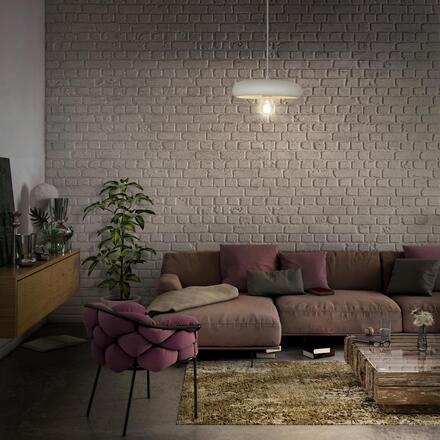 LEDVANCE závěsné svítidlo Plaster Pure 300 E27 bílé 4058075838482