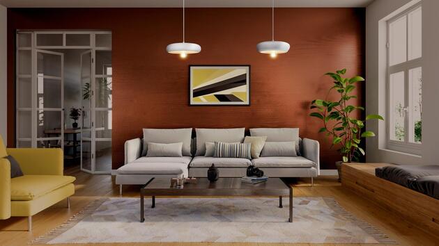 LEDVANCE závěsné svítidlo Plaster Pure 300 E27 bílé 4058075838482