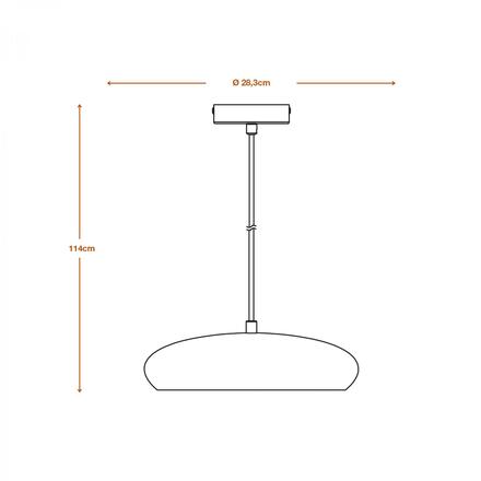 LEDVANCE závěsné svítidlo Plaster Pure 280 E27 bílé 4058075838505