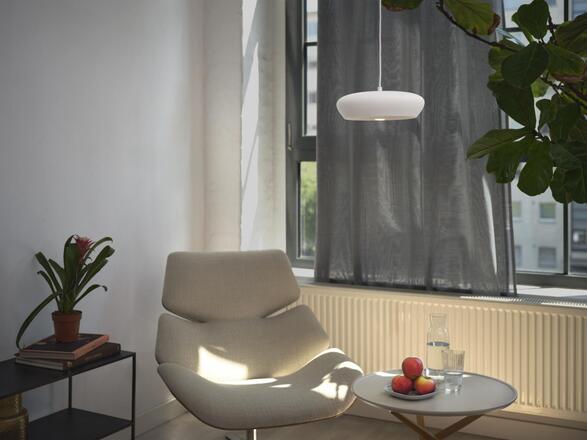 LEDVANCE závěsné svítidlo Plaster Pure 280 E27 bílé 4058075838505