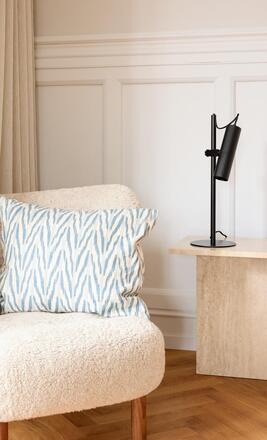 LEDVANCE stolní lampa Drums GU10 černá 4058075838543