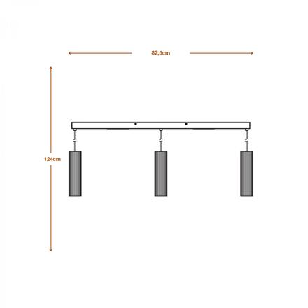 LEDVANCE LED závěsné svítidlo Drums 3xGU10 2xLED černé 4058075838581