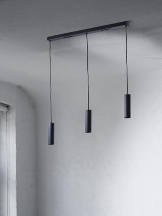LEDVANCE LED závěsné svítidlo Drums 3xGU10 2xLED černé 4058075838581