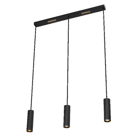 LEDVANCE LED závěsné svítidlo Drums 3xGU10 2xLED černé 4058075838581