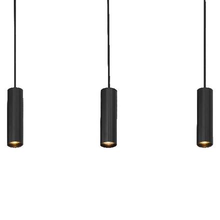 LEDVANCE LED závěsné svítidlo Drums 3xGU10 2xLED černé 4058075838581