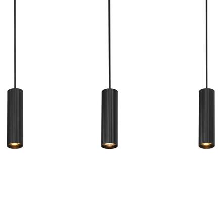LEDVANCE LED závěsné svítidlo Drums 3xGU10 2xLED černé 4058075838581
