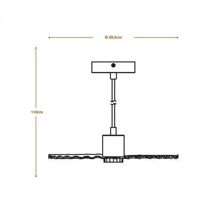 LEDVANCE závěsné svítidlo Plissee E27 béžové 4058075838741
