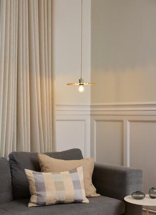 LEDVANCE závěsné svítidlo Plissee E27 béžové 4058075838741