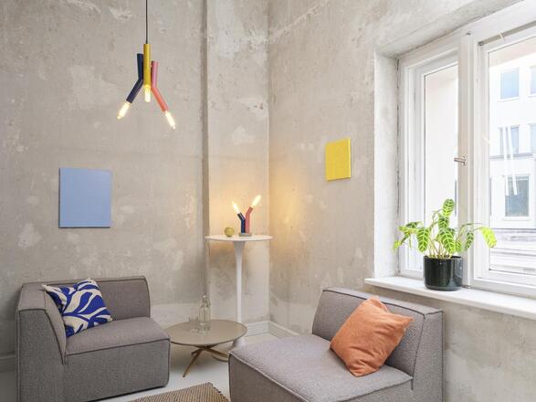 LEDVANCE stolní lampa Straw 2xE27 multicolor 4058075838864