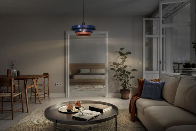 LEDVANCE závěsné svítidlo Layers E27 modré 4058075839007