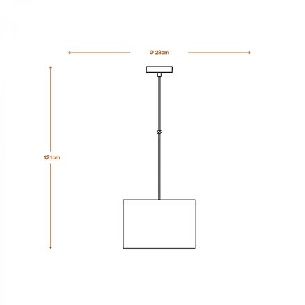 LEDVANCE závěsné svítidlo Felt Weaving 280 mm E27 tmavá šedá 4058075839021