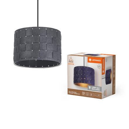 LEDVANCE závěsné svítidlo Felt Weaving 280 mm E27 tmavá šedá 4058075839021
