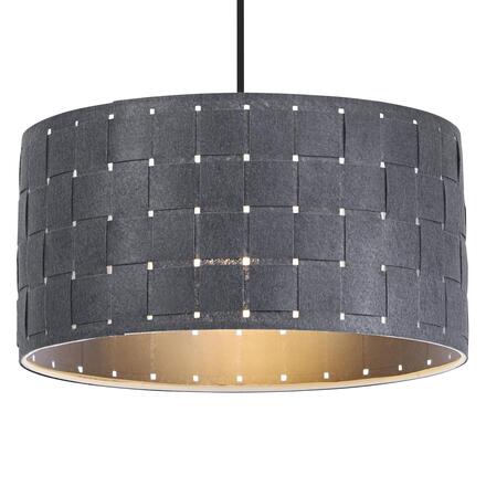 LEDVANCE závěsné svítidlo Felt Weaving 380 mm E27 tmavá šedá 4058075839045