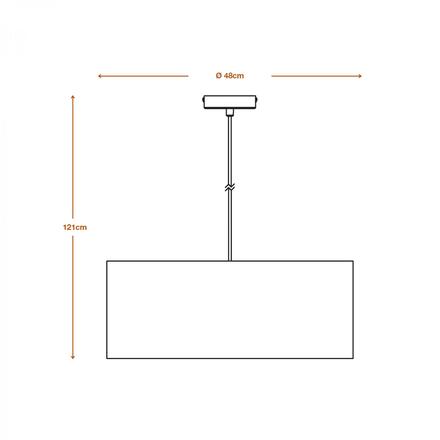 LEDVANCE závěsné svítidlo Felt Weaving 480 mm 3xE27 tmavá šedá 4058075839069