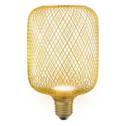 LEDVANCE DECOR LED FLAT SQUARE 100 GOLD 3.5W 827 Frosted E27 Non-DIM 4058075840102