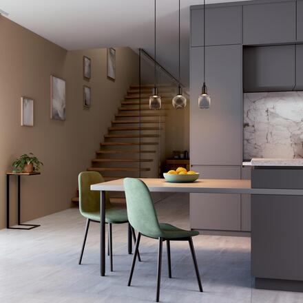 LEDVANCE DECOR LED FLAT SQUARE 100 BLACK 3.5W 827 Frosted E27 Non-DIM 4058075840140