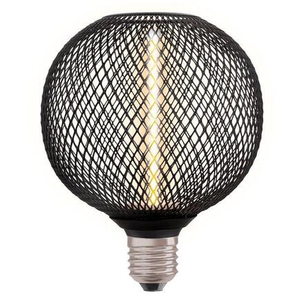 LEDVANCE DECOR LED STRAW FILAMENT GLOBE 125 12 BLACK DIM 3.5W 818 E27 4058075840249