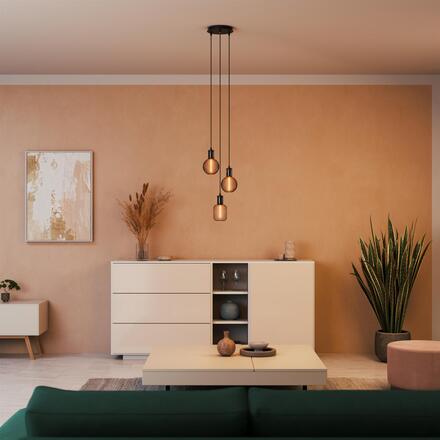 LEDVANCE DECOR LED STRAW FILAMENT SQUARE 100 BLACK DIM 3.5W 818 E27 4058075840263