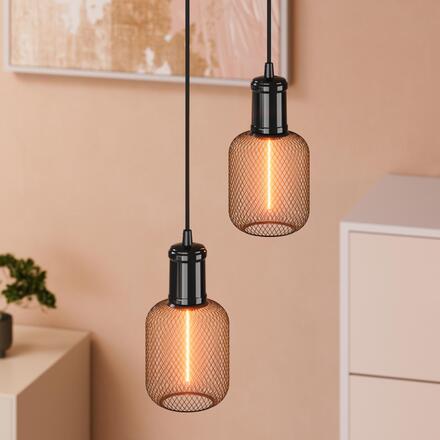 LEDVANCE DECOR LED STRAW FILAMENT SQUARE 100 BLACK DIM 3.5W 818 E27 4058075840263