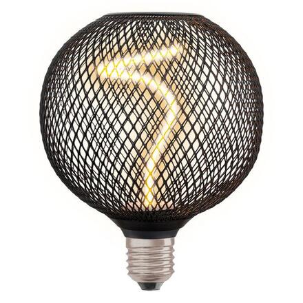 LEDVANCE DECOR LED SPIRAL FILAMENT GLOBE 125 14 BLACK DIM 3.5W 818 E27 4058075840287