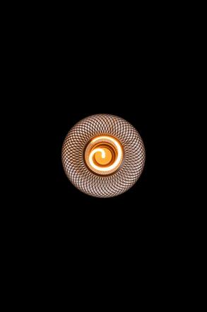 LEDVANCE DECOR LED SPIRAL FILAMENT GLOBE 125 14 BLACK DIM 3.5W 818 E27 4058075840287