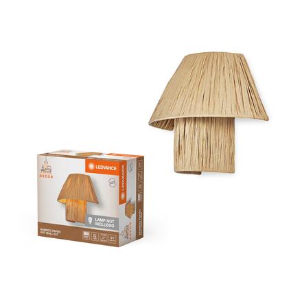 LEDVANCE nástěnné svítidlo Bamboo Paper Hut 1xE27 hnědé 4058075840621