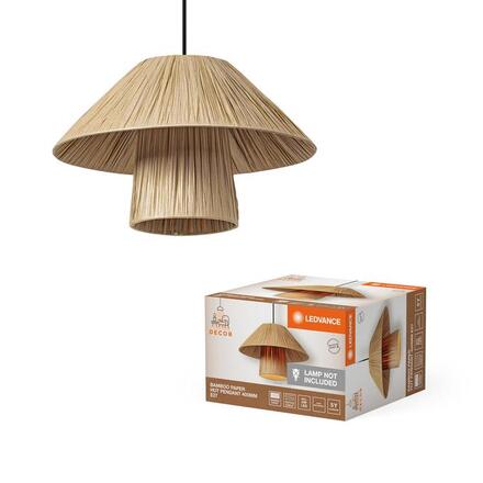 LEDVANCE závěsné svítidlo Bamboo Paper Hut 400 E27 hnědé 4058075840669