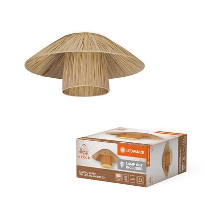 LEDVANCE stropní svítidlo Bamboo Paper Hut 400 E27 hnědé 4058075840683