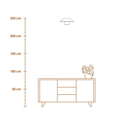 LEDVANCE stropní svítidlo Bamboo Paper Hut 400 E27 hnědé 4058075840683